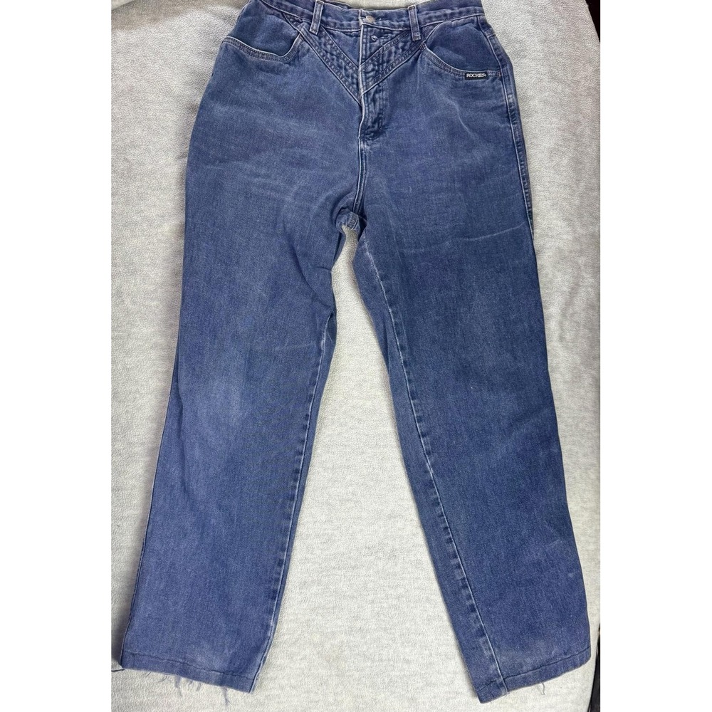 rockies vintage denim jeans high waist western mom jeans 26 waist